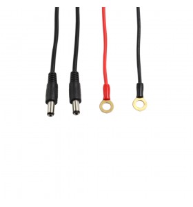 Two O-ring black red with  10A fuse to 2 dc5521 male cable , Hot gloves, helmet products